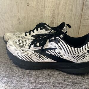 Brooks Black and White Athletic Shoes